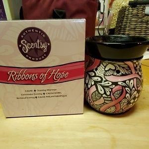 Ribbons of Hope Breast Cancer Scentsy Warmer